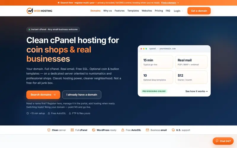 CoinWebHosting